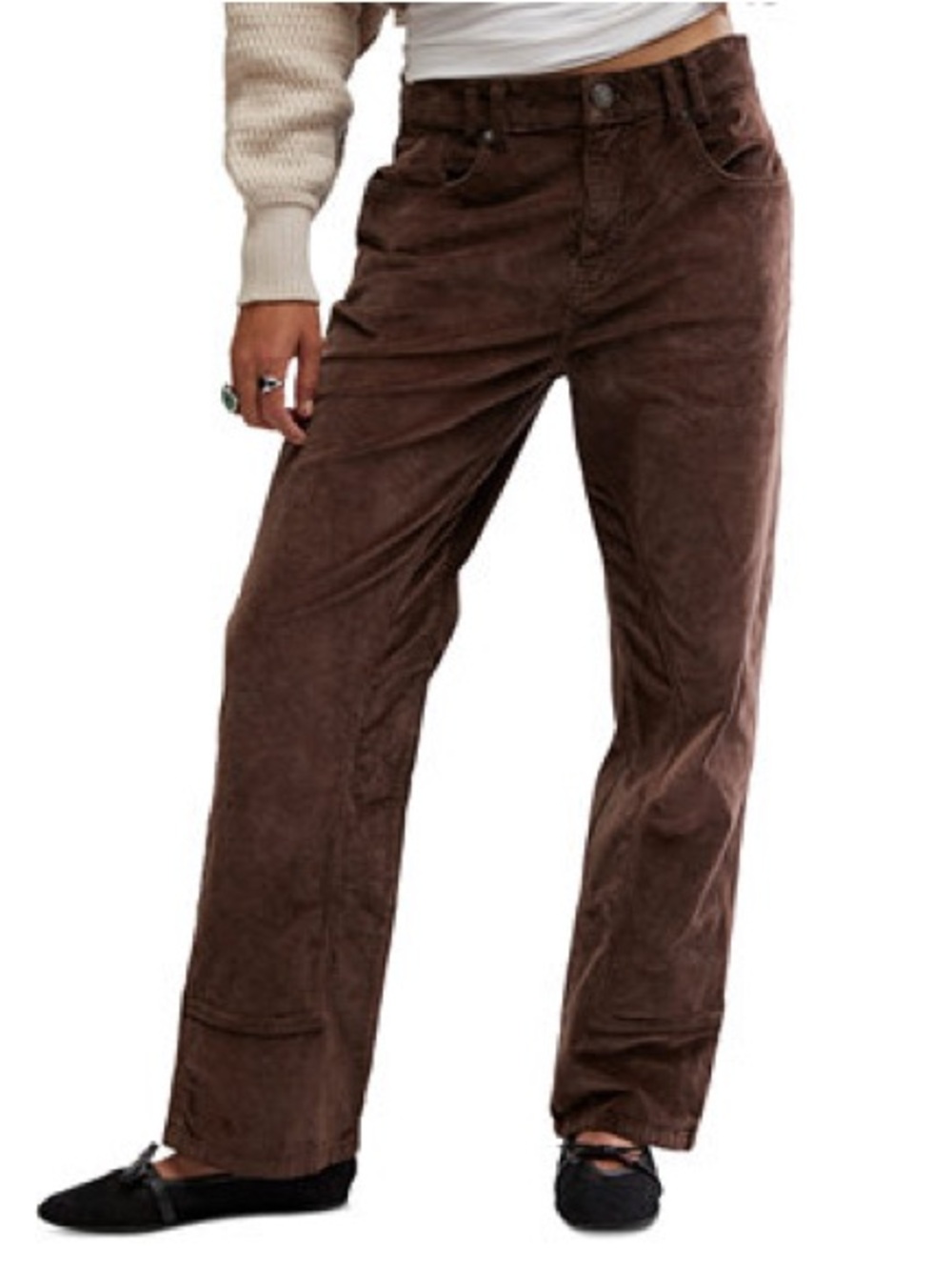 American Eagle Outfitters Brown Corduroy wide leg Pants size 4